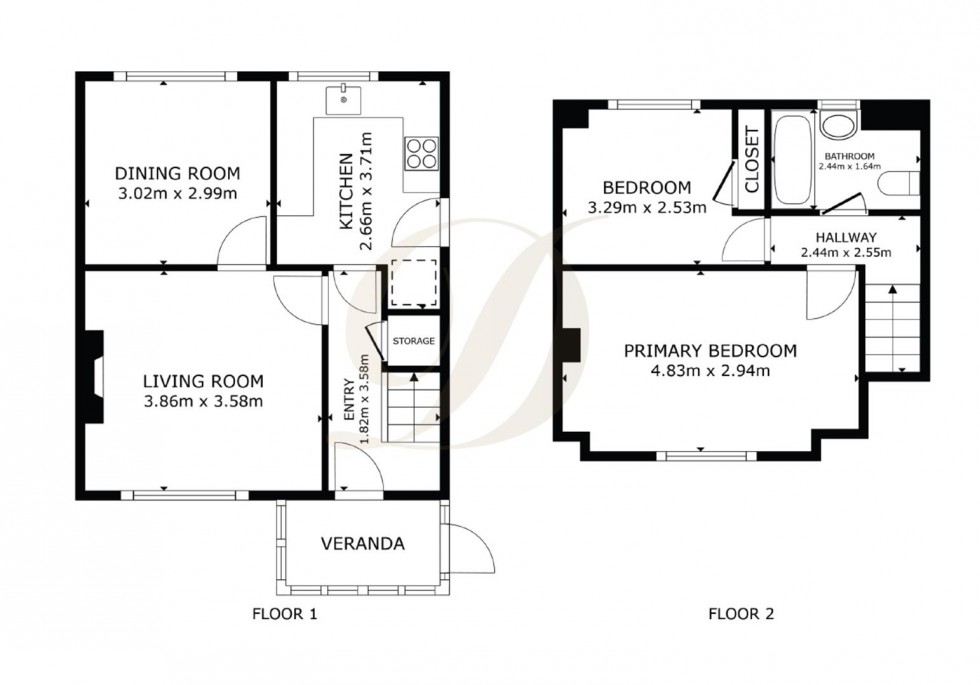 Floorplan for Buttermere Crescent, Rainford, St Helens, WA11 7LL