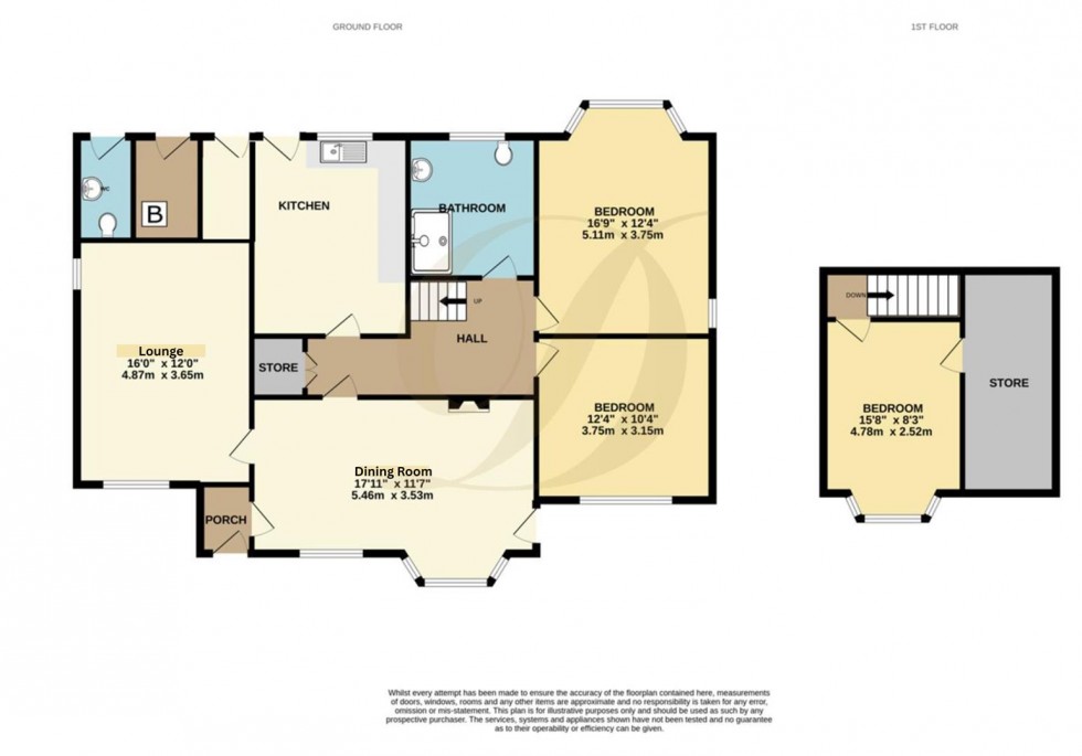 Floorplan for Rosebery Road, Dentons Green, St Helens, WA10 6