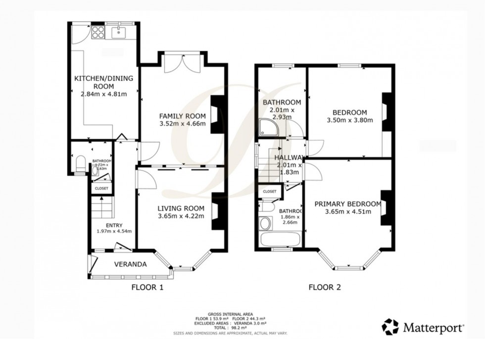 Floorplan for Wynne Road, St Helens