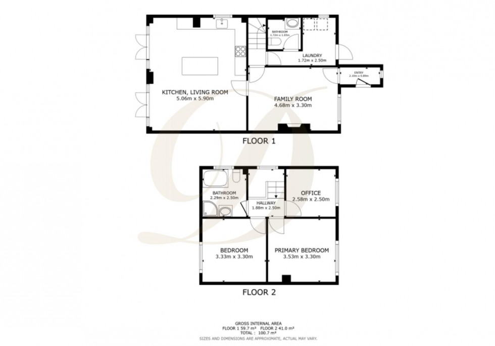 Floorplan for Hinckley Road, St Helens