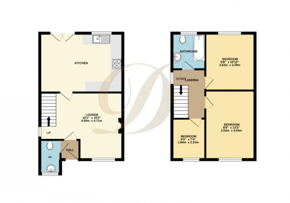 Floorplan for The Feathers Eccleston, St Helens, WA10 4PG