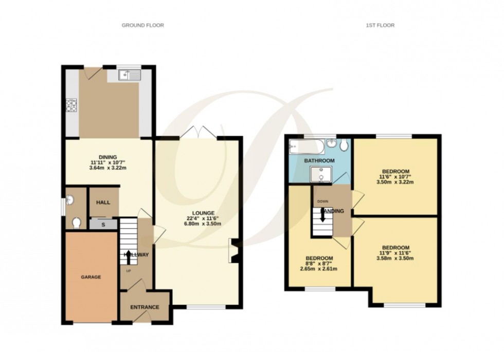 Floorplan for Avon Road, Billinge, Nr Wigan