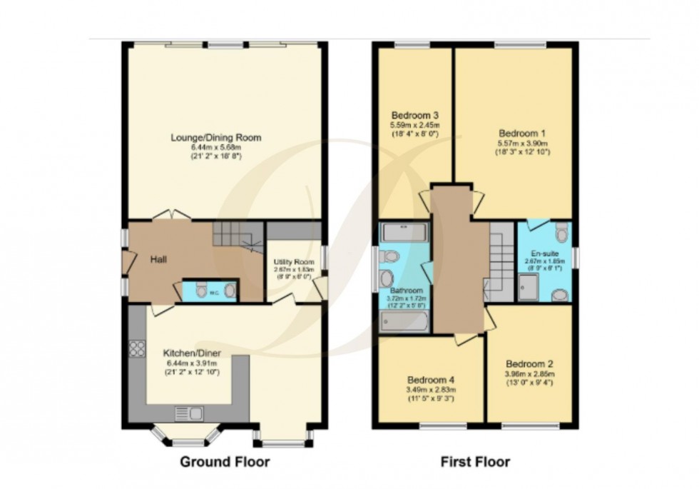 Floorplan for Crawford Road, Crawford Village, Skelmersdale