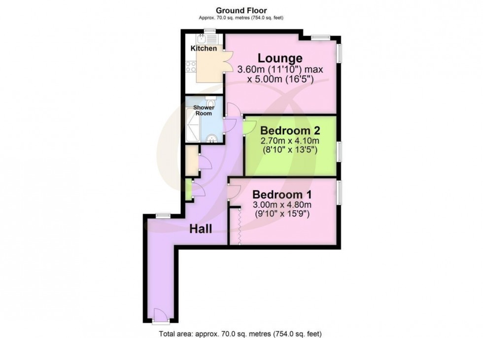 Floorplan for Kiln Lane, Eccleston, St. Helens