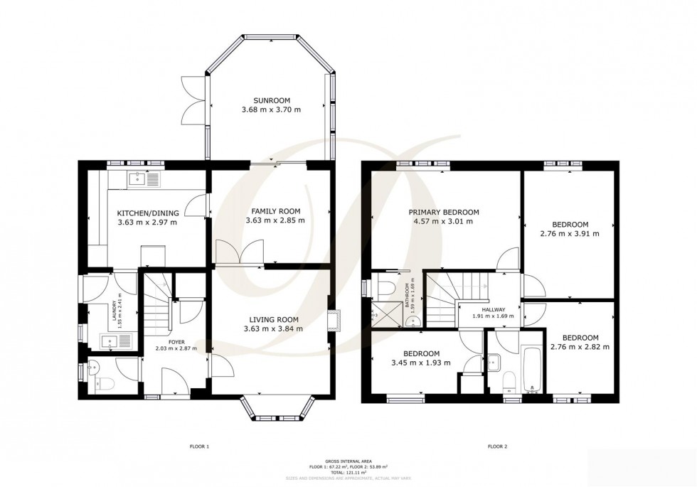 Floorplan for Parklands, Rainford, St Helens, WA11 8HY