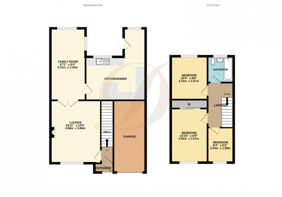 Floorplan for Melrose Avenue, Eccleston, St Helens