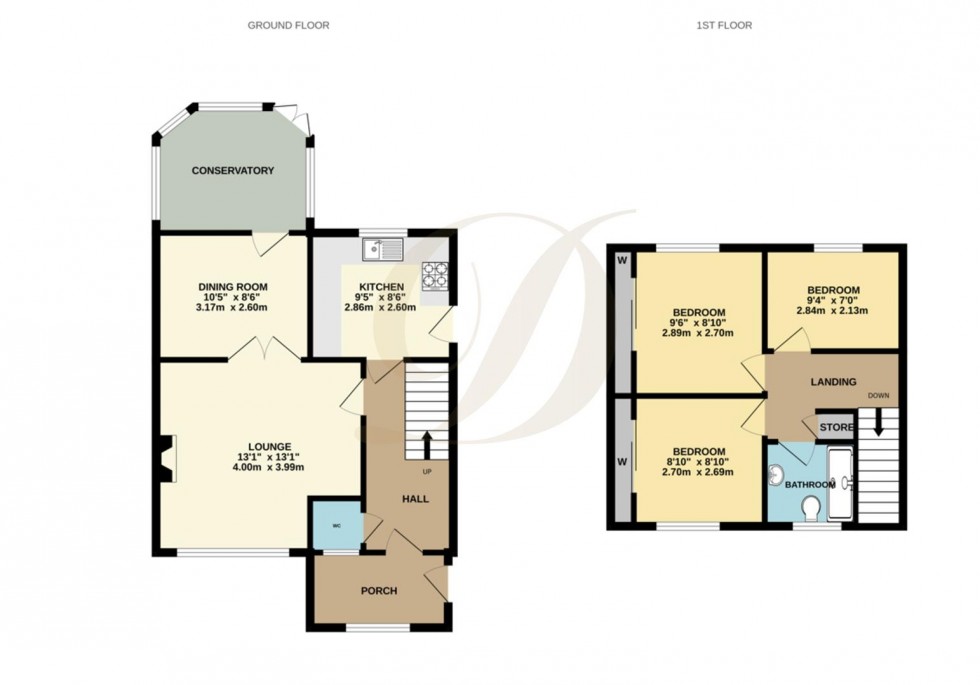 Floorplan for Windermere Drive, Rainford, St Helens, WA11 7LD