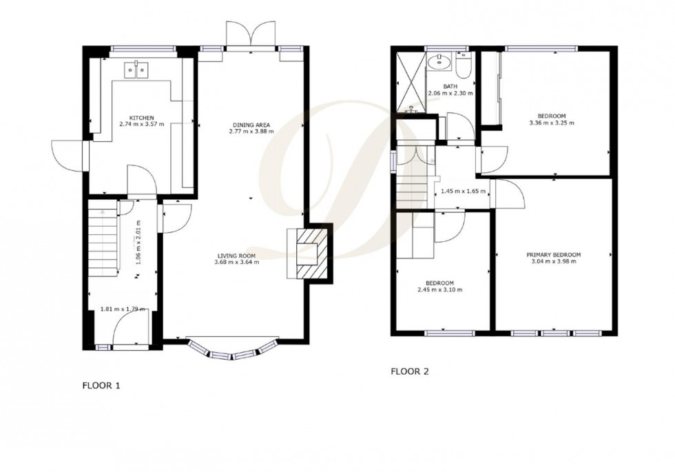 Floorplan for Beech Gardens, Rainford, St Helens