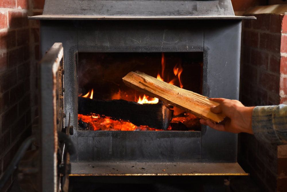 wood burning stove